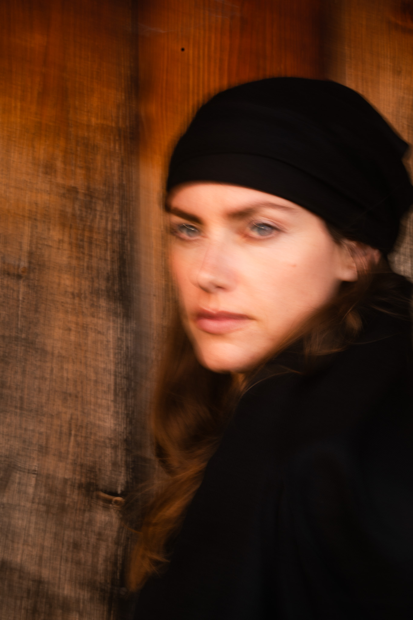 Marici Pashmina by FADETOBLACK, campaign photography, image 10: Campaign images for a luxury pashmina scarf brand, mostly shot at an alpine lake under overcast skies
