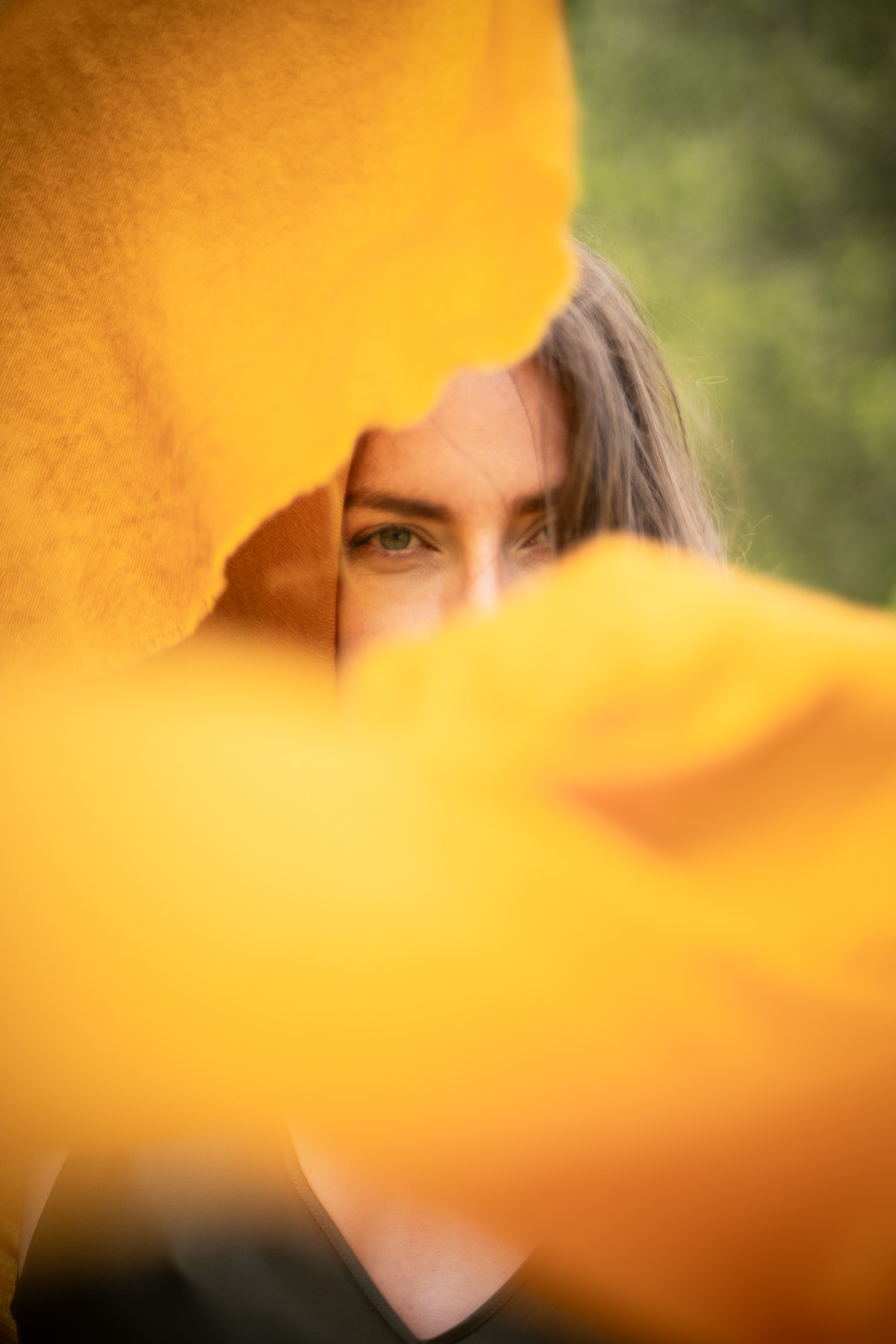 Marici Pashmina by FADETOBLACK, campaign photography, image 14: Campaign images for a luxury pashmina scarf brand, mostly shot at an alpine lake under overcast skies