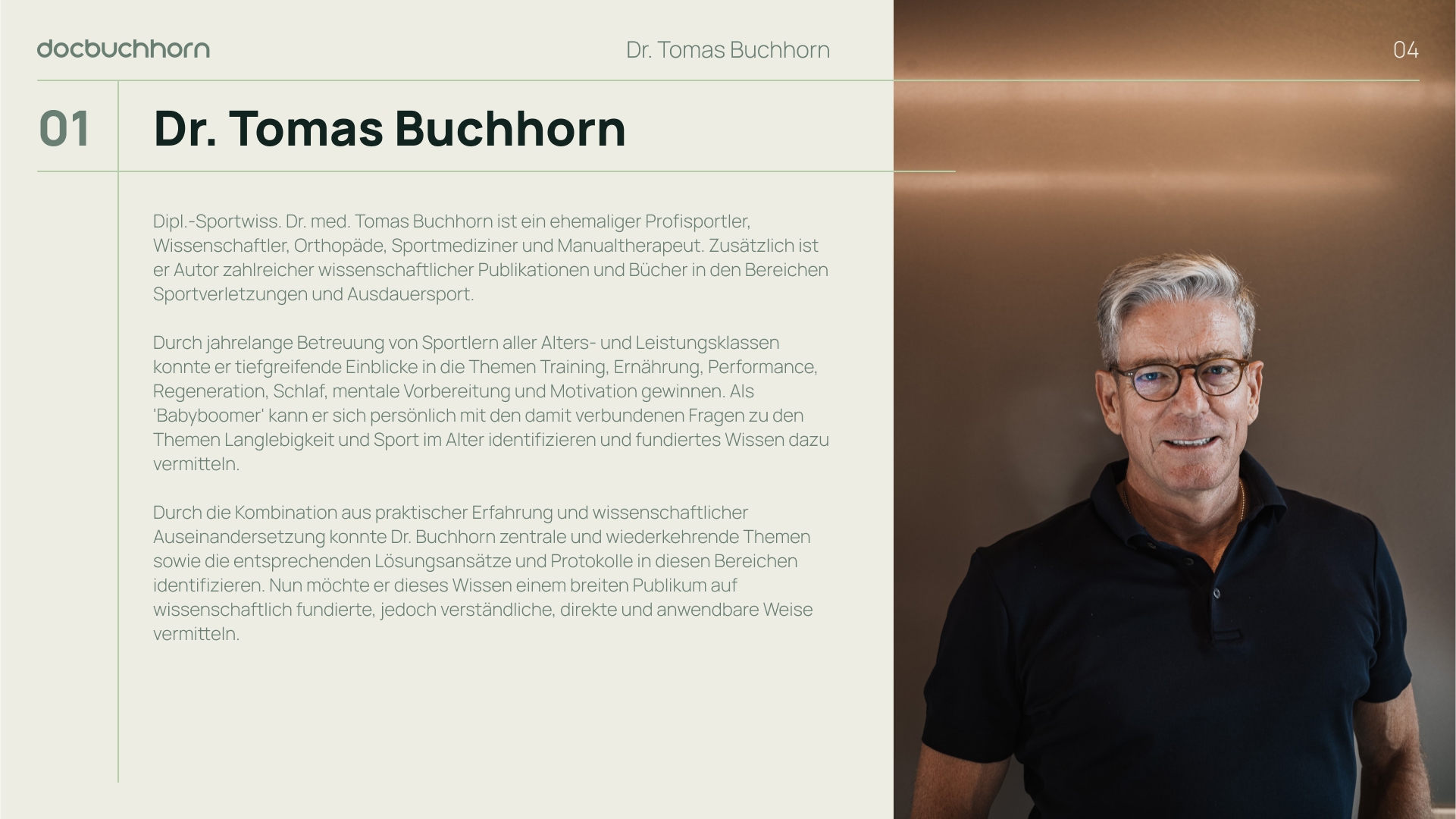 Hostvorstellung Dr Buchhorn, Corporate Podcast Branding München