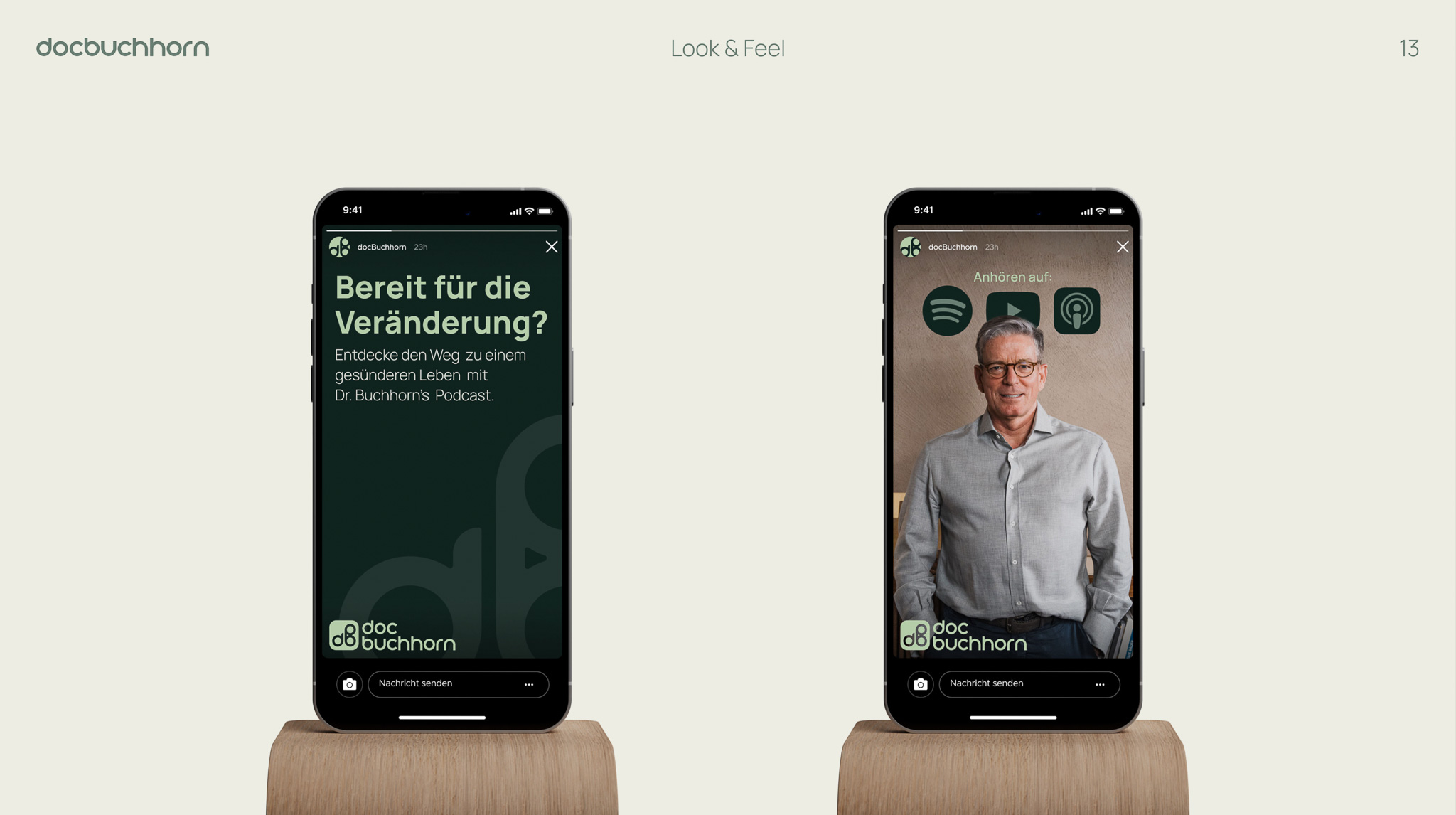 Social Media Mockups, Podcast Branding Kampagne München