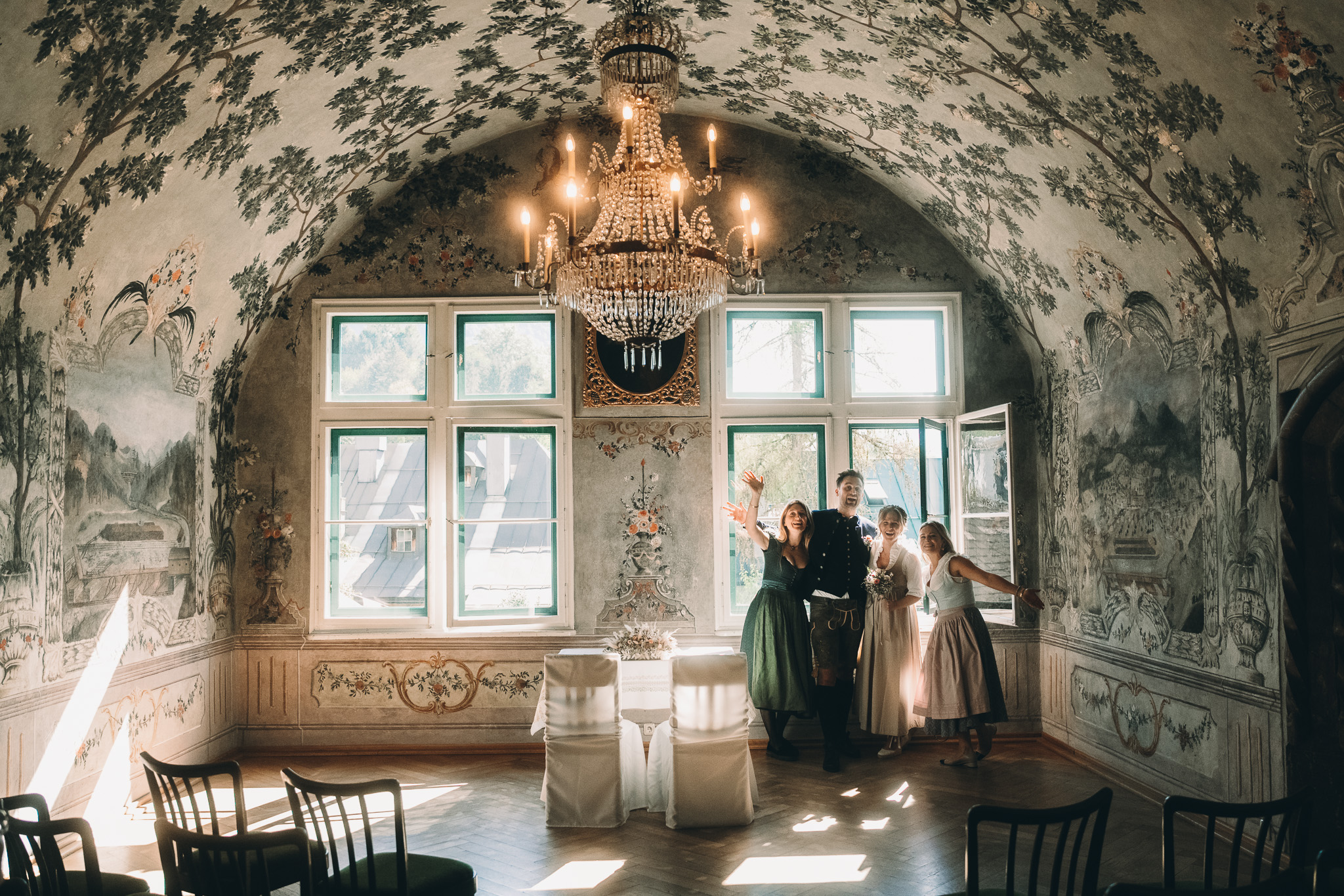 Eternal Moments: A Wedding Photography Collection by FADETOBLACK, wedding photography: Wedding ceremony in a frescoed hall