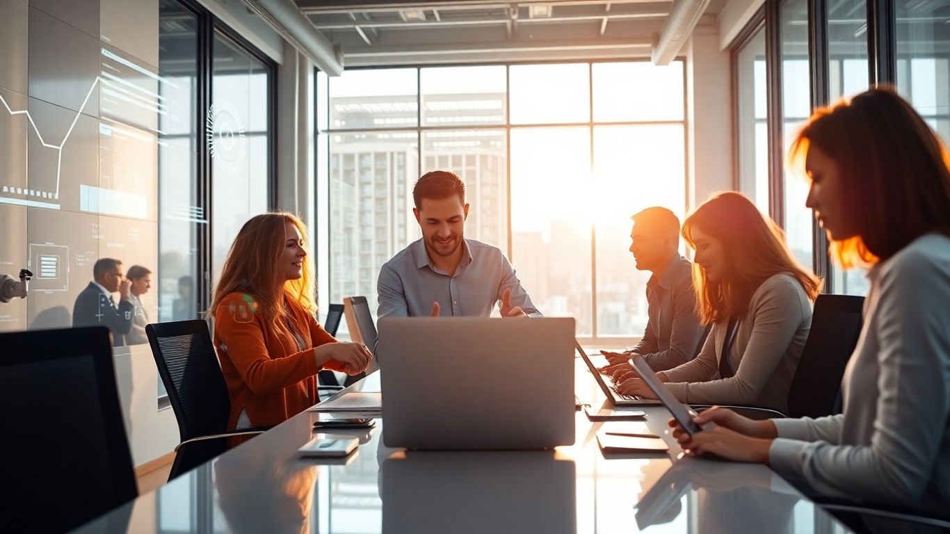 Recruitment agency team using automation for success in 2025.