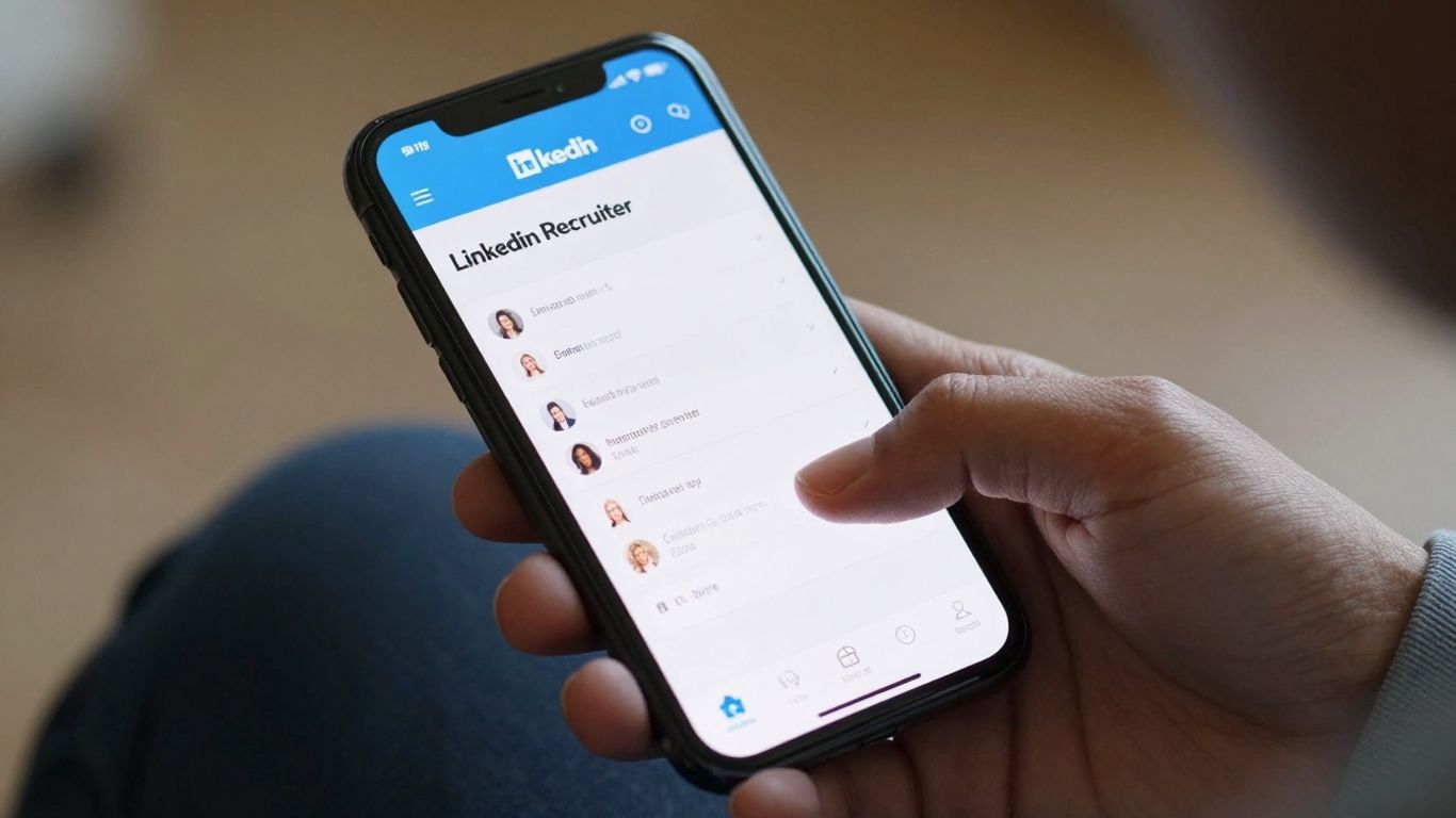 LinkedIn Recruiter cost analysis on a smartphone screen.