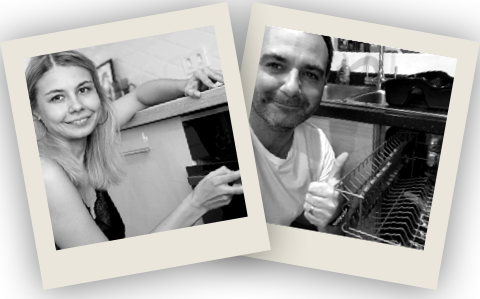 Happy customers with repaired appliances