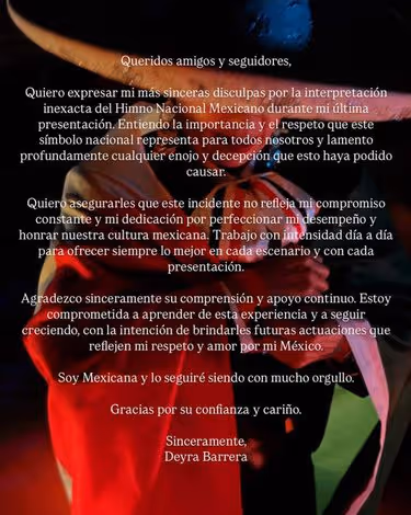 La cantante compartió un comunicado. | ESPECIAL