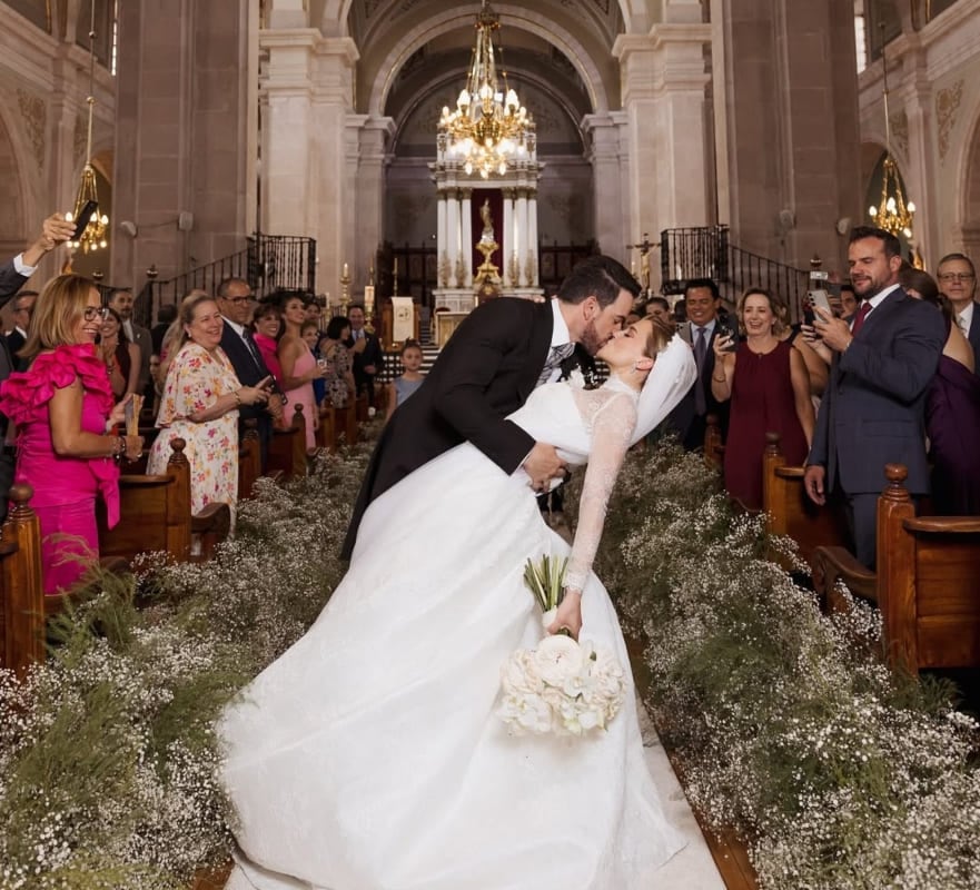La boda religiosa de Mane de la Parra y Ligia Uriarte / Foto: Instagram
