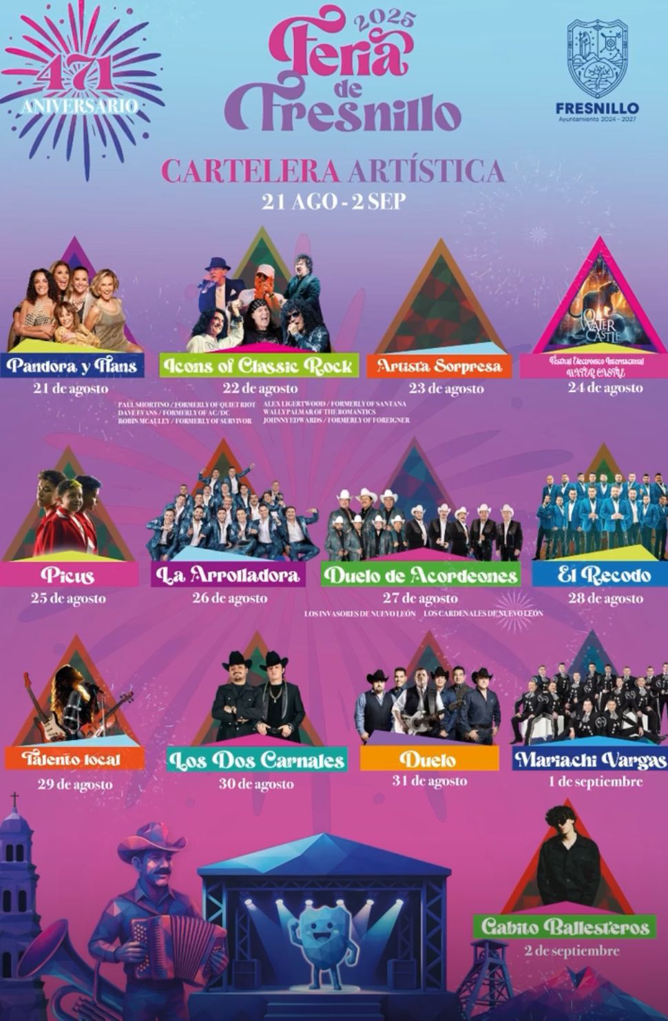 Presentan cartelera de la Feria de Fresnillo - NTR Zacatecas