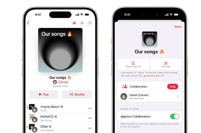 Cómo crear una lista de reproducción colaborativa en Apple Music