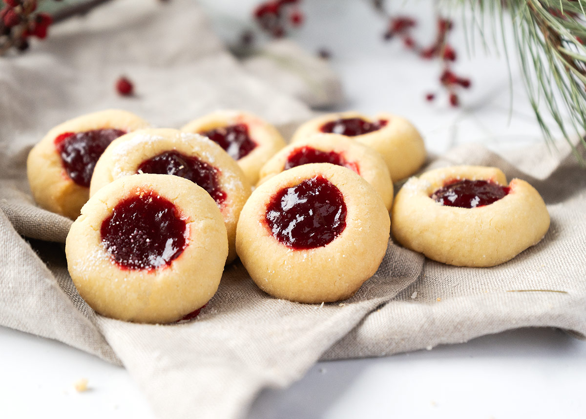 Galletas con mermelada (Thumbprint Cookies o Engelsaugen)