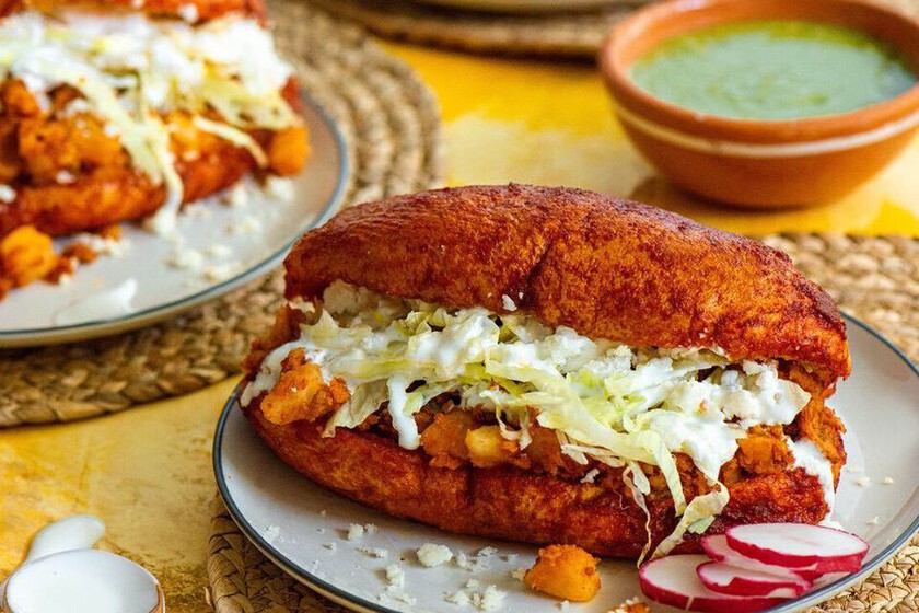 Cómo preparar pambazos enchilados rellenos de papas con chorizo: mejores  que los del puesto