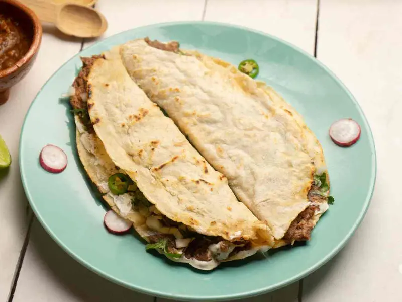 Quesadillas de arrachera para cenar rico en casa