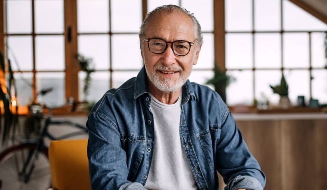 A man with a spectacles