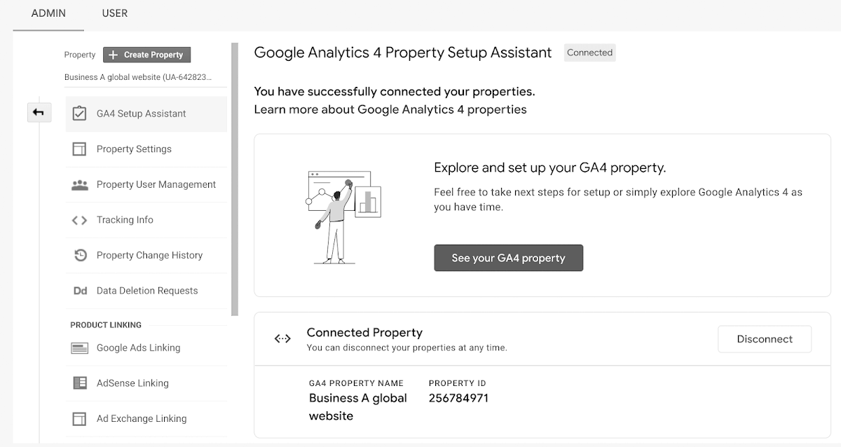 Google Analytics 4 Property Setup Assistant