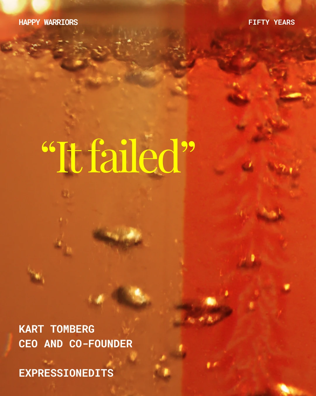 Slide 1: "It failed"