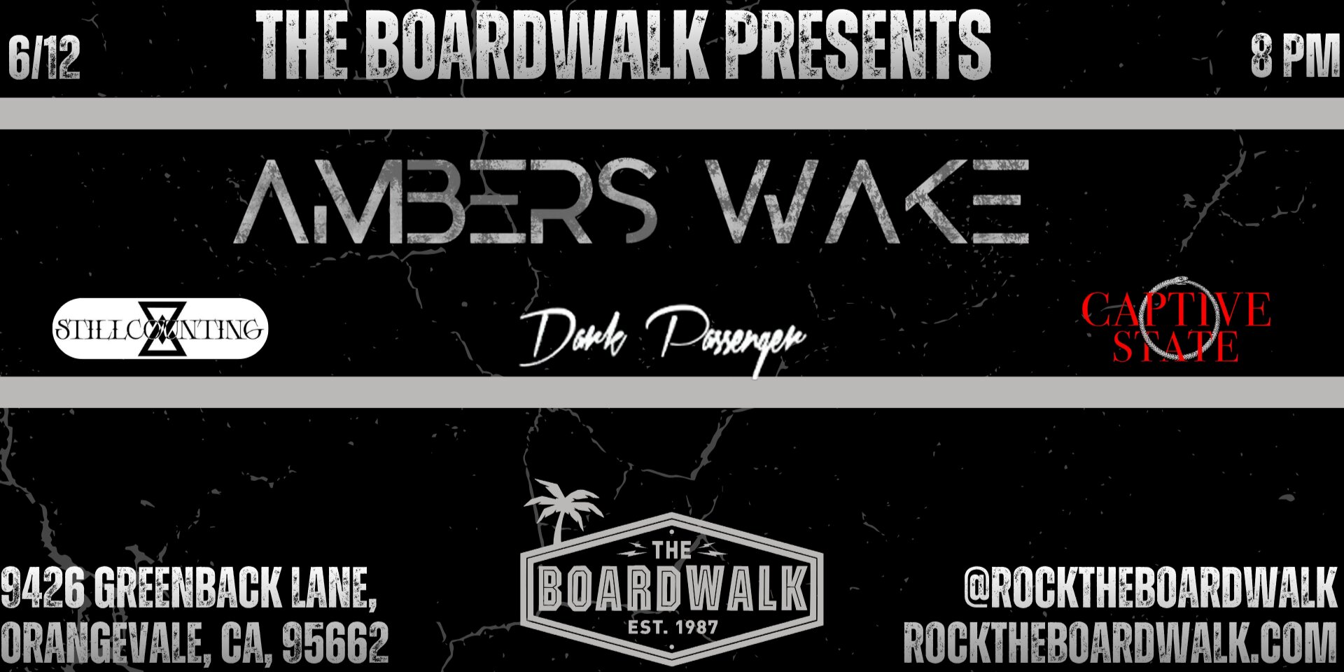 Ambers Wake with Dark Passenger, Captive State, and Still Counting