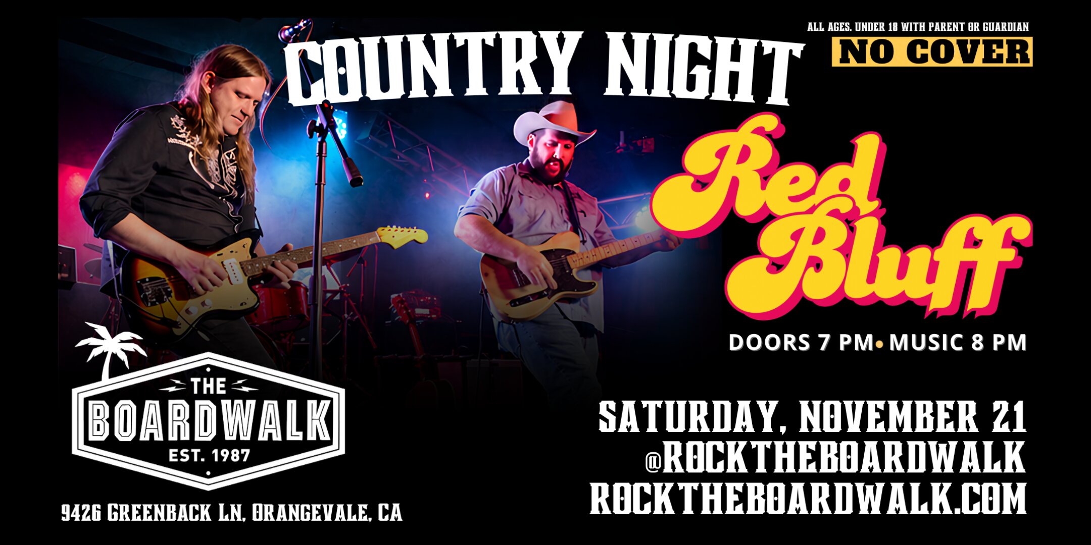 Country Night at The Boardwalk with Red Bluff