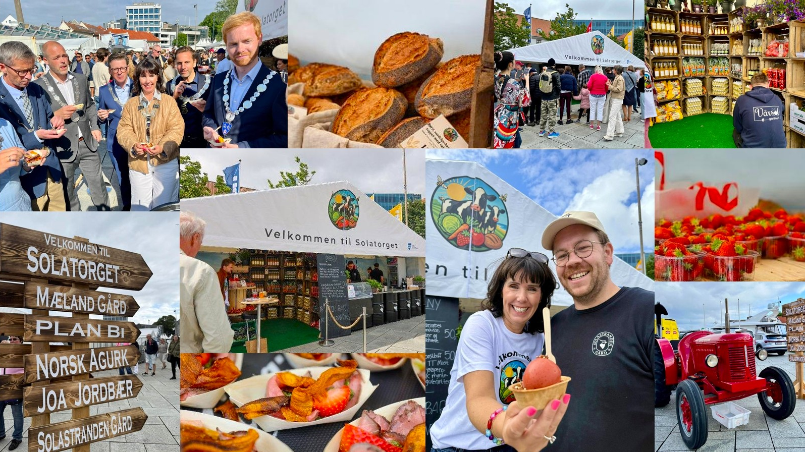Bilde av Sola kommune sitt telt på matestival Bilde av Sola kommune sitt telt på matestival