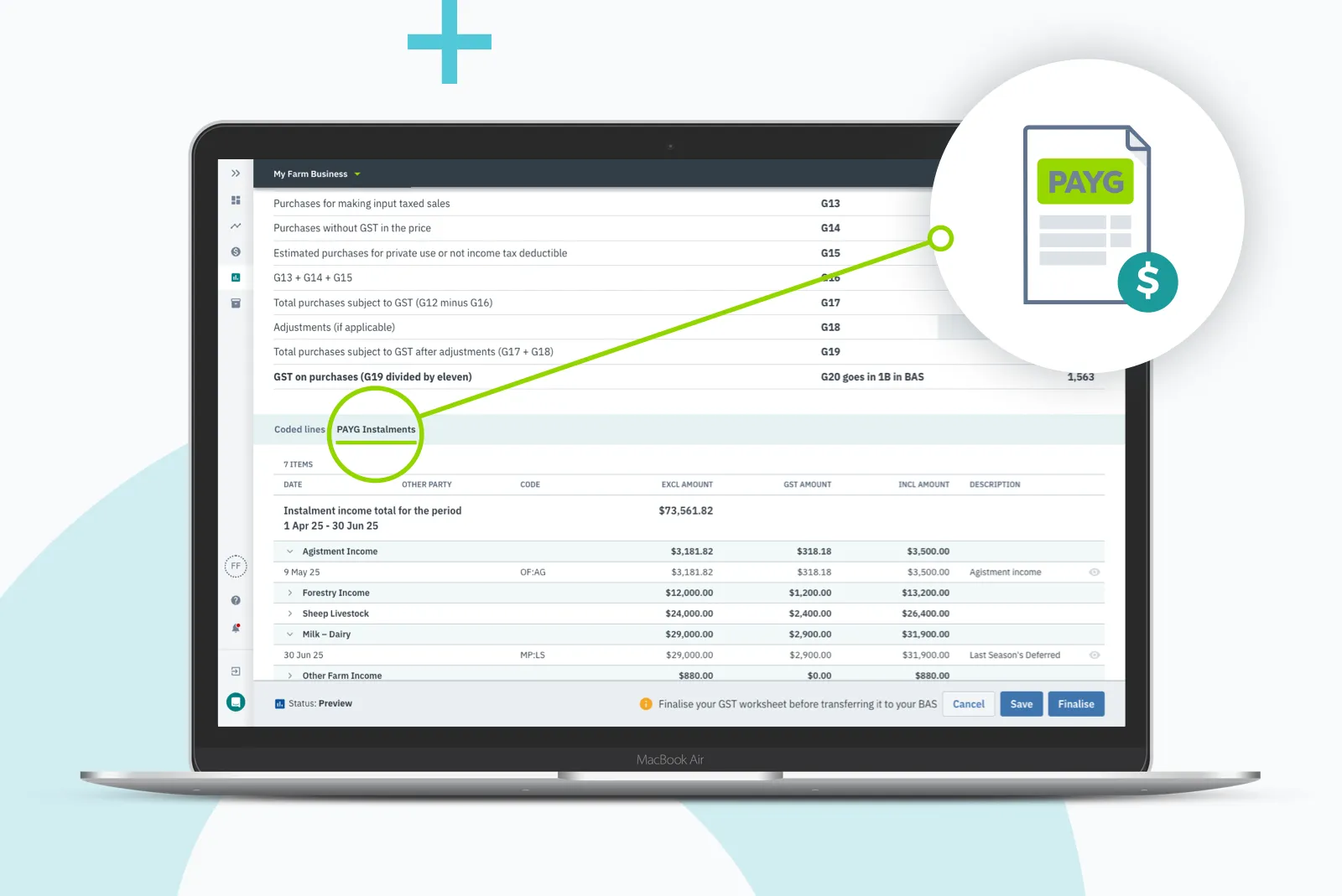 Dashboard mockup