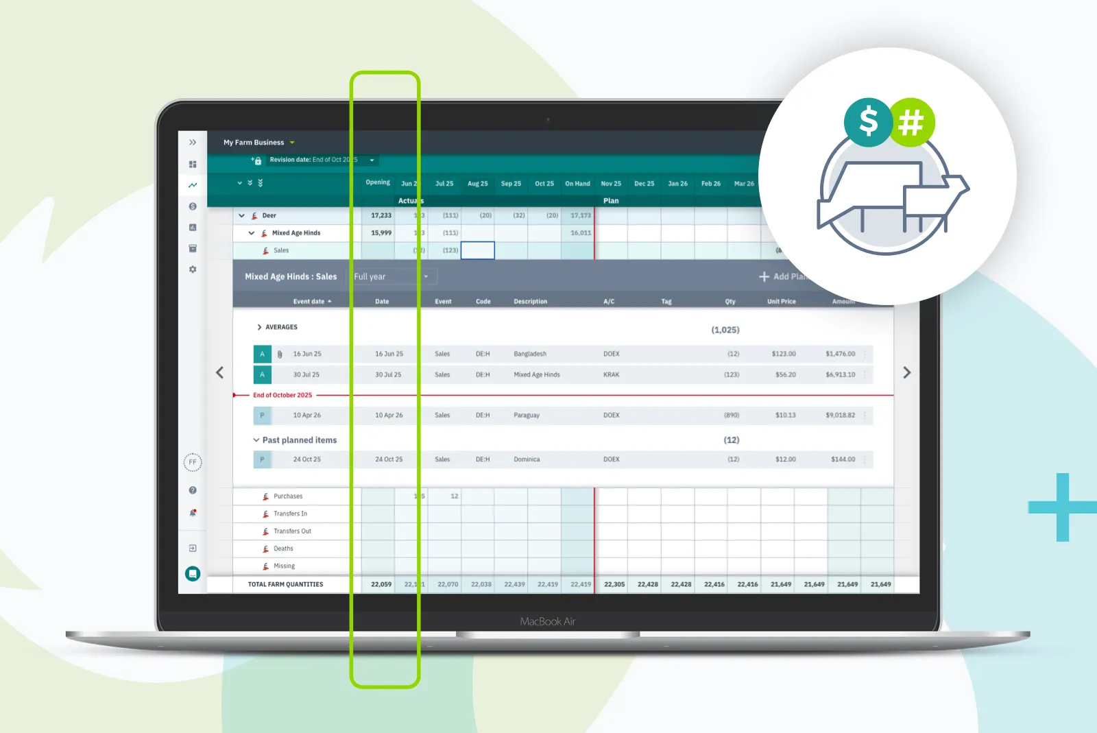 Dashboard mockup