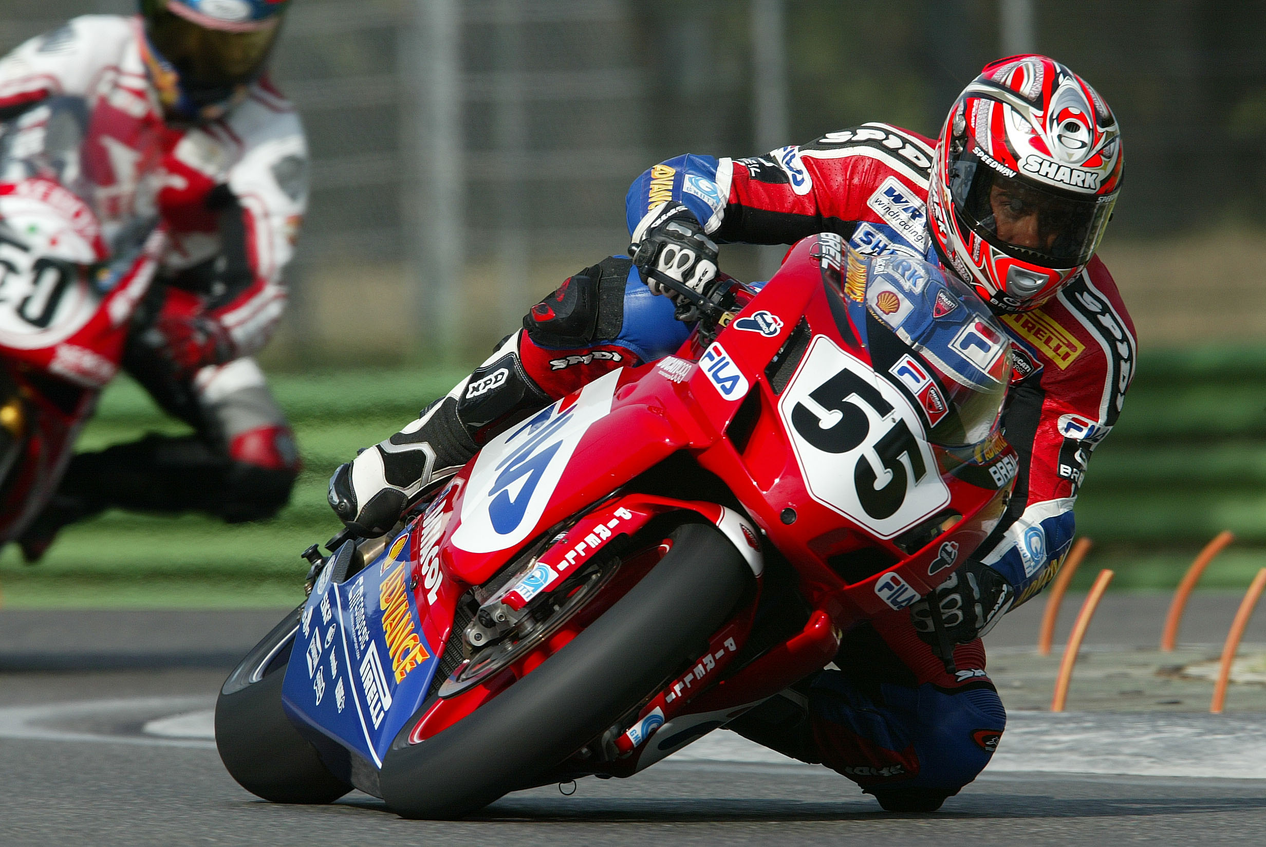 Régis Laconi en course Superbike