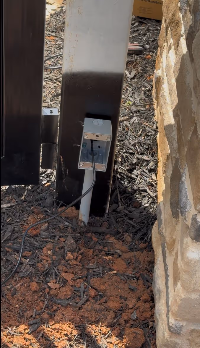 Operator wiring at the post