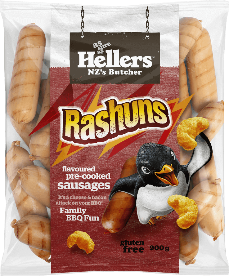 packet of rashuns sausages