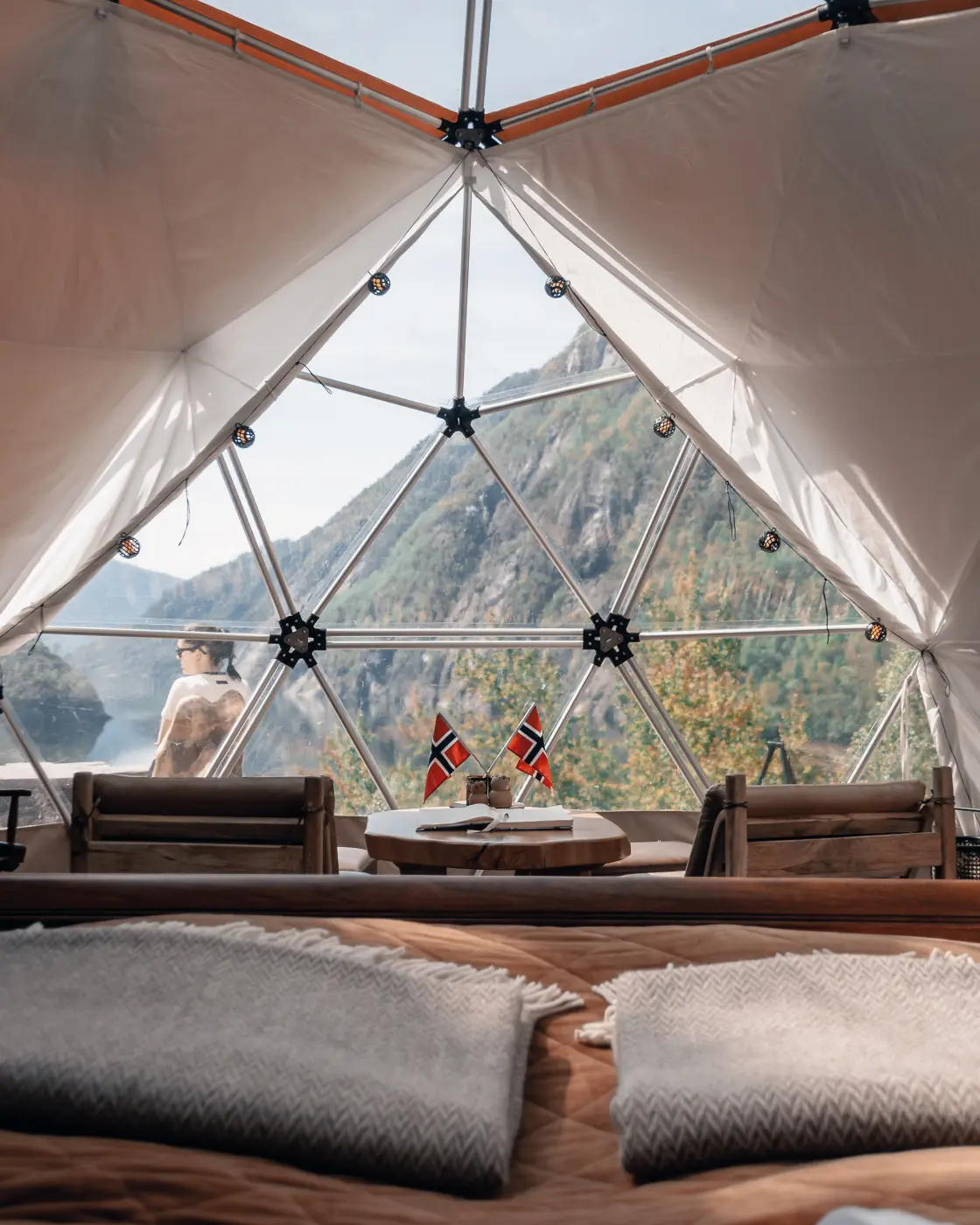 Stay in our glamping domes for a unique blend of adventure and comfort.