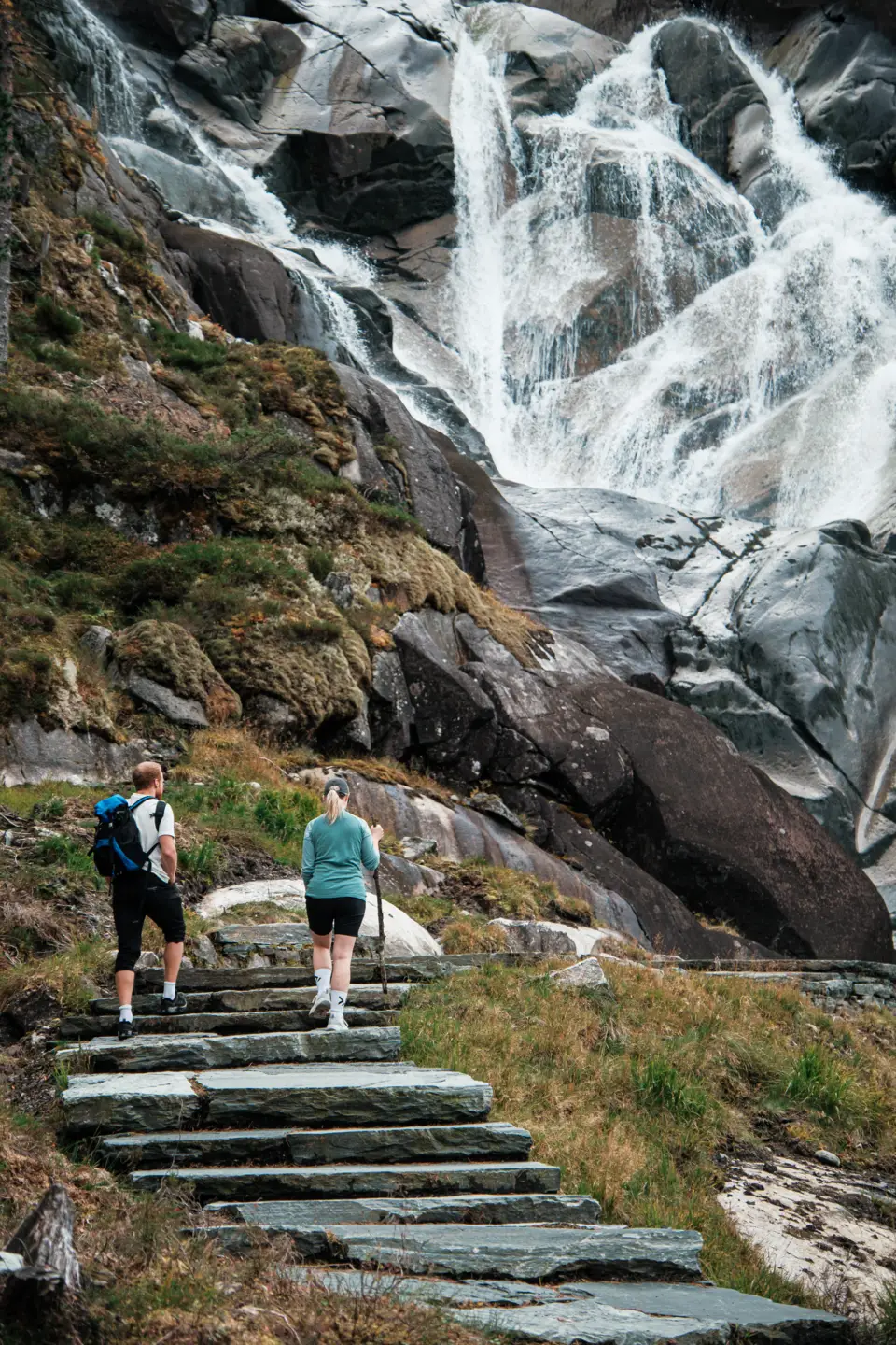 Langfoss Stairs, viewpoint 350 masl