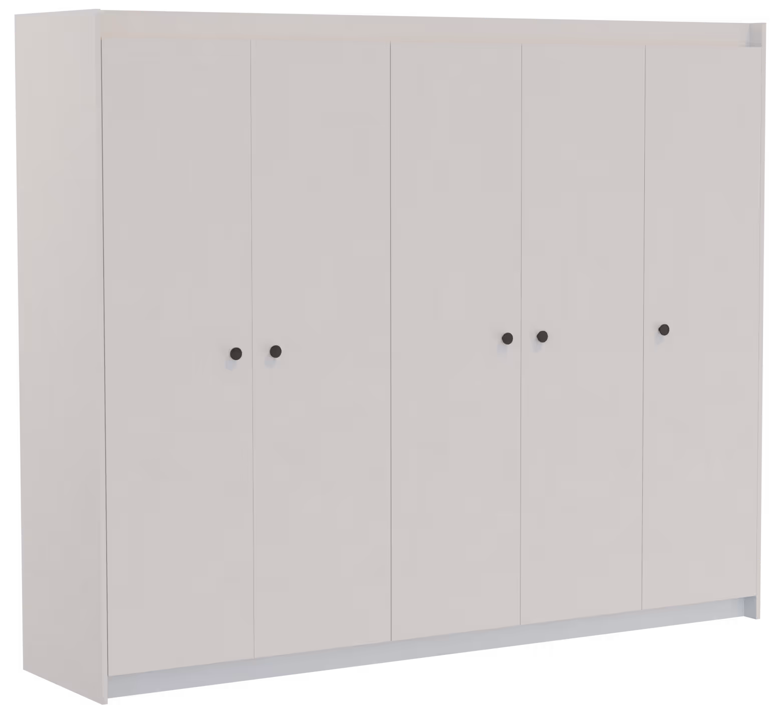 Kledingkast Baily met een modern design in de kleur wit