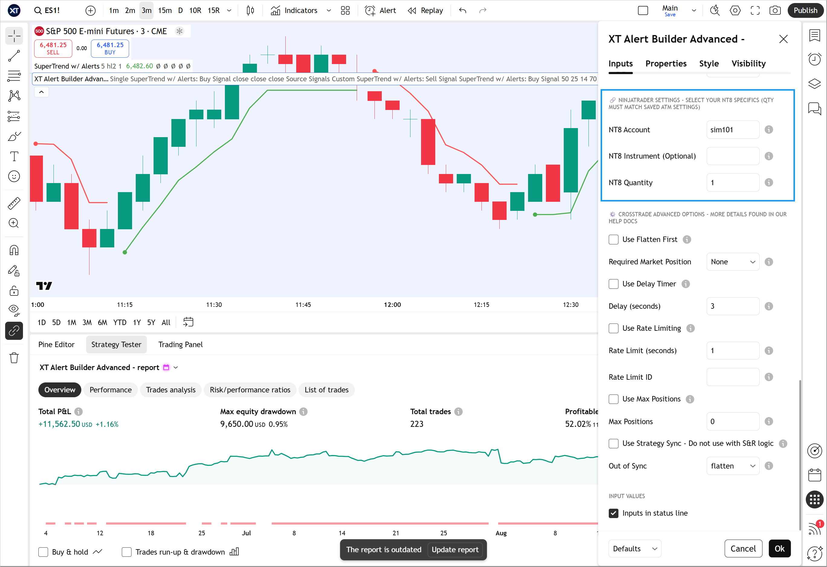 trade inversion setting