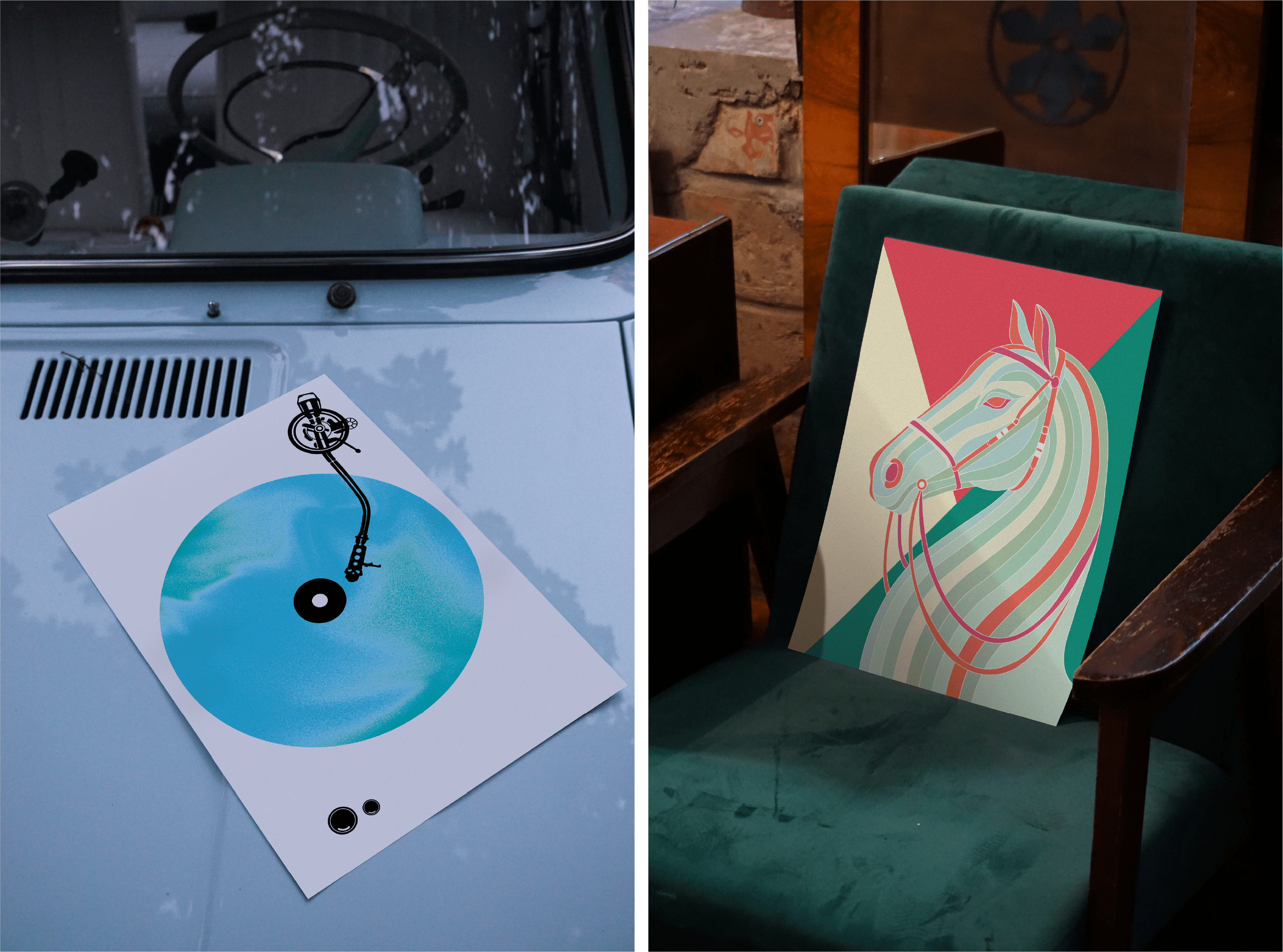Retro inspired poster - limited edition prints by Obzo Studio