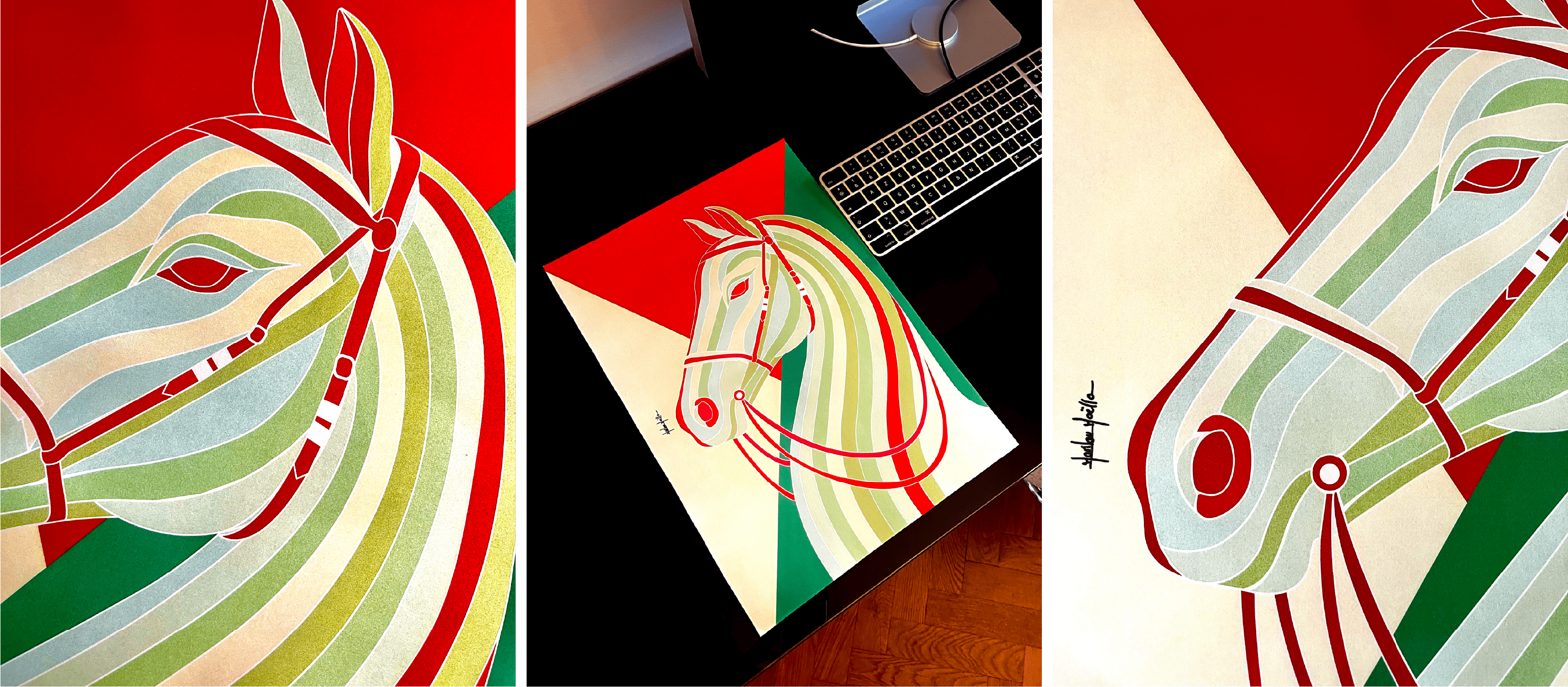Pop Horse Poster Limited Edition Print by Obzo Studio