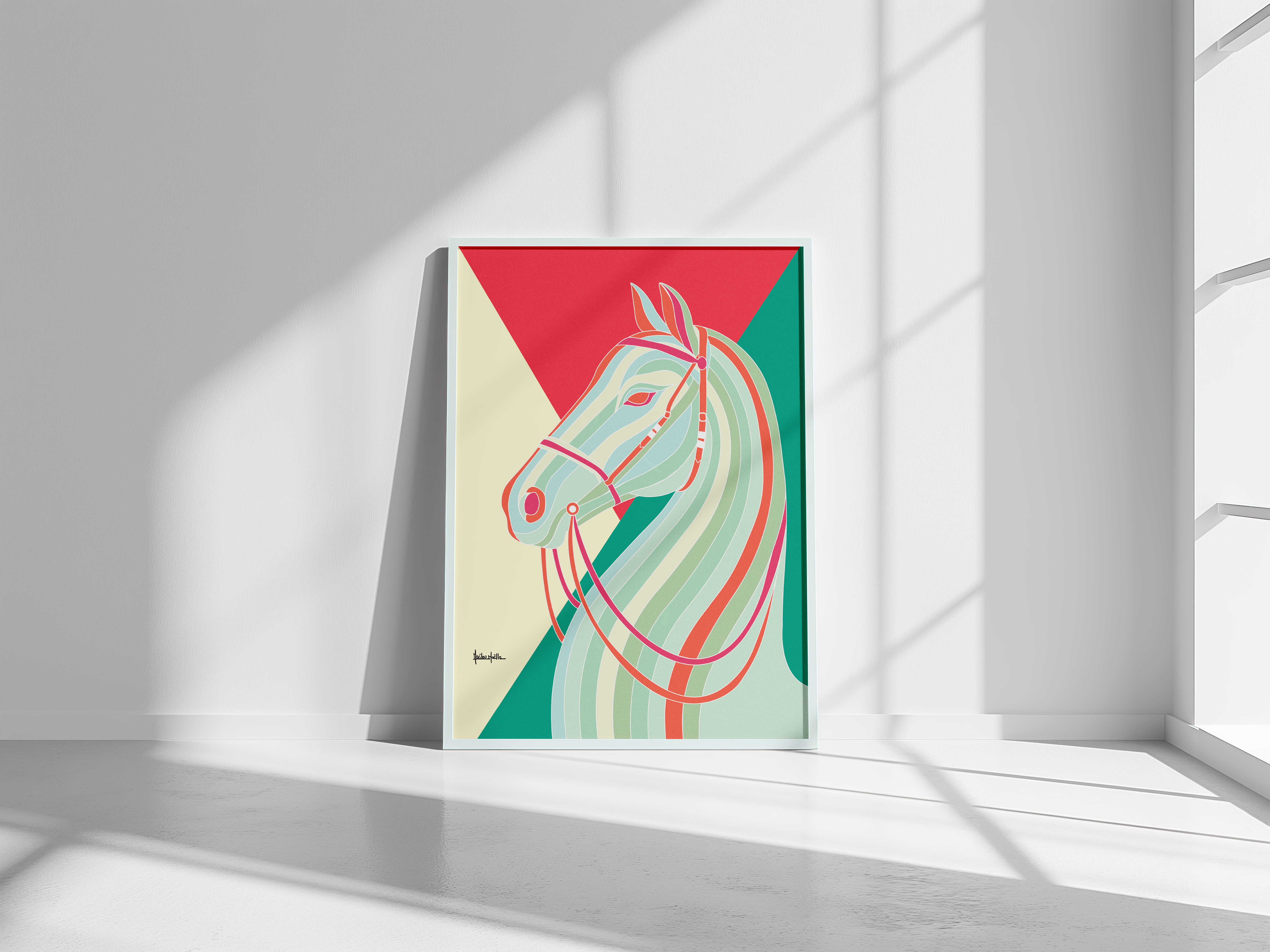 Pop Horse Poster Limited Edition Print by Obzo Studio