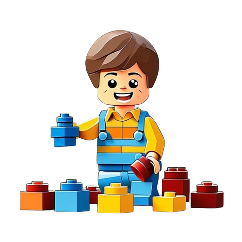 garçon qui joue aux lego