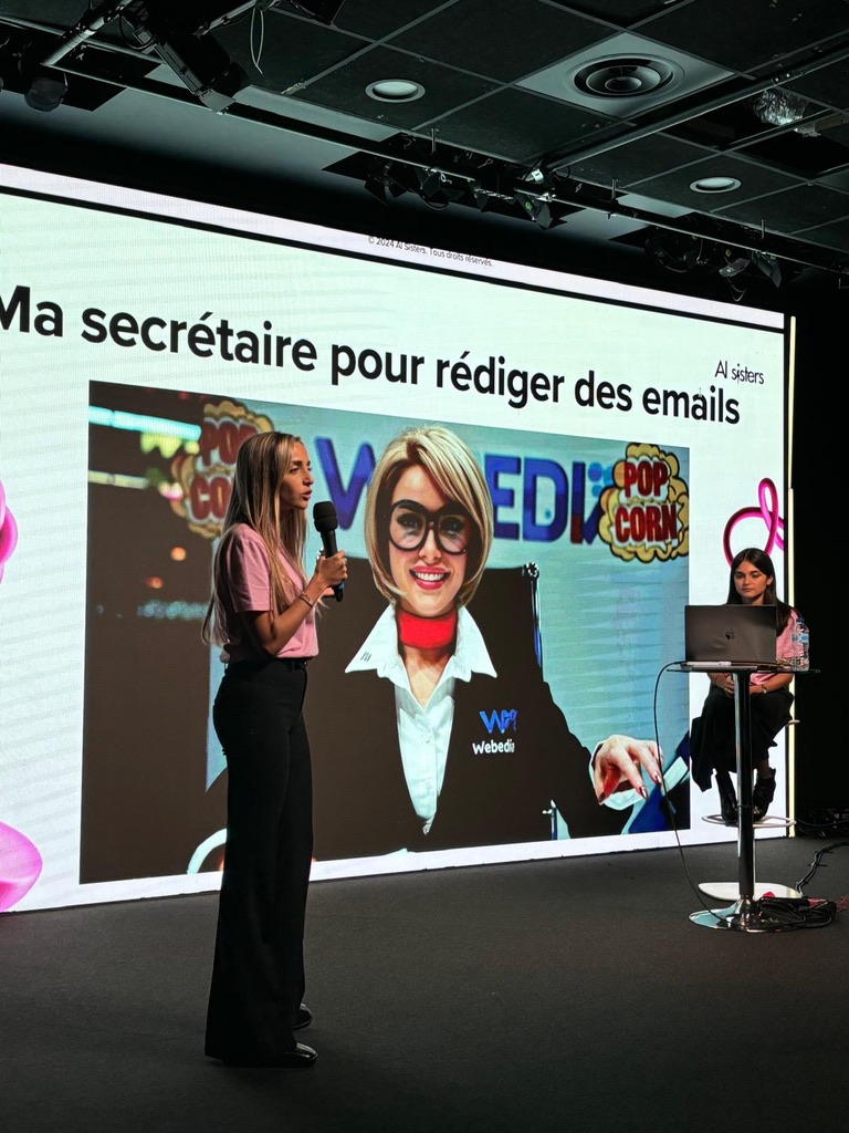 Cas d’usage métier présenté sur scène : l’IA comme assistante pour rédiger des emails