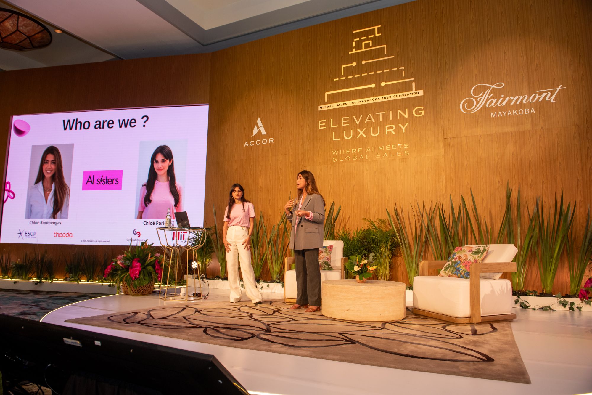Écran « Who are we » lors du Show IA Accor