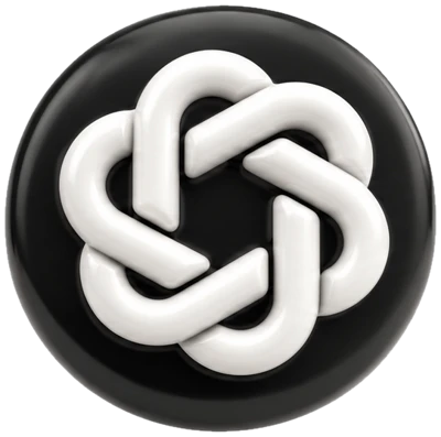 Logo ChatGPT en 3D