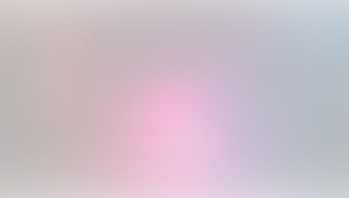 Blurred gradient background of dark brown, pink, purple, and blue colors.