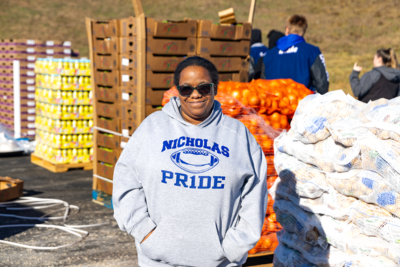 A neighbor in Nicholas County, Kentucky visits a pantry partnered with God's Pantry Food Bank.