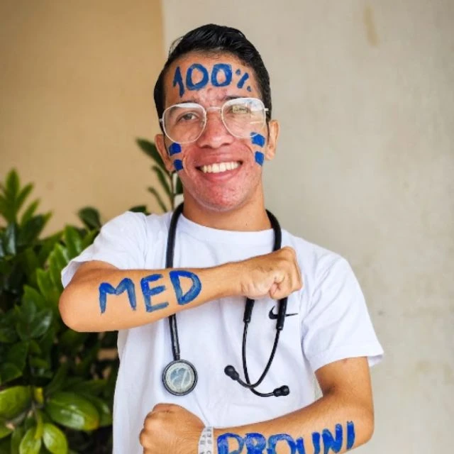 Foto de Diego Reis, aprovado em Medicina na Afya FCM Jaboatão com a Filadd