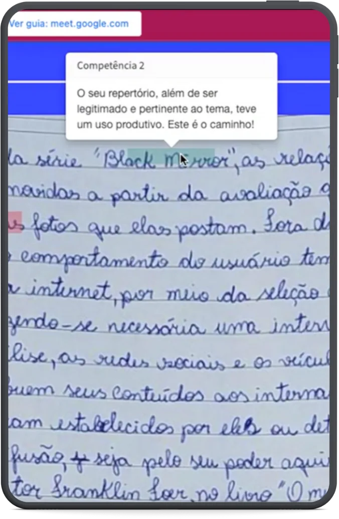 Etapa 5: MENTORIA DE REDAÇÃO INDIVIDUAL na plataforma da Filadd