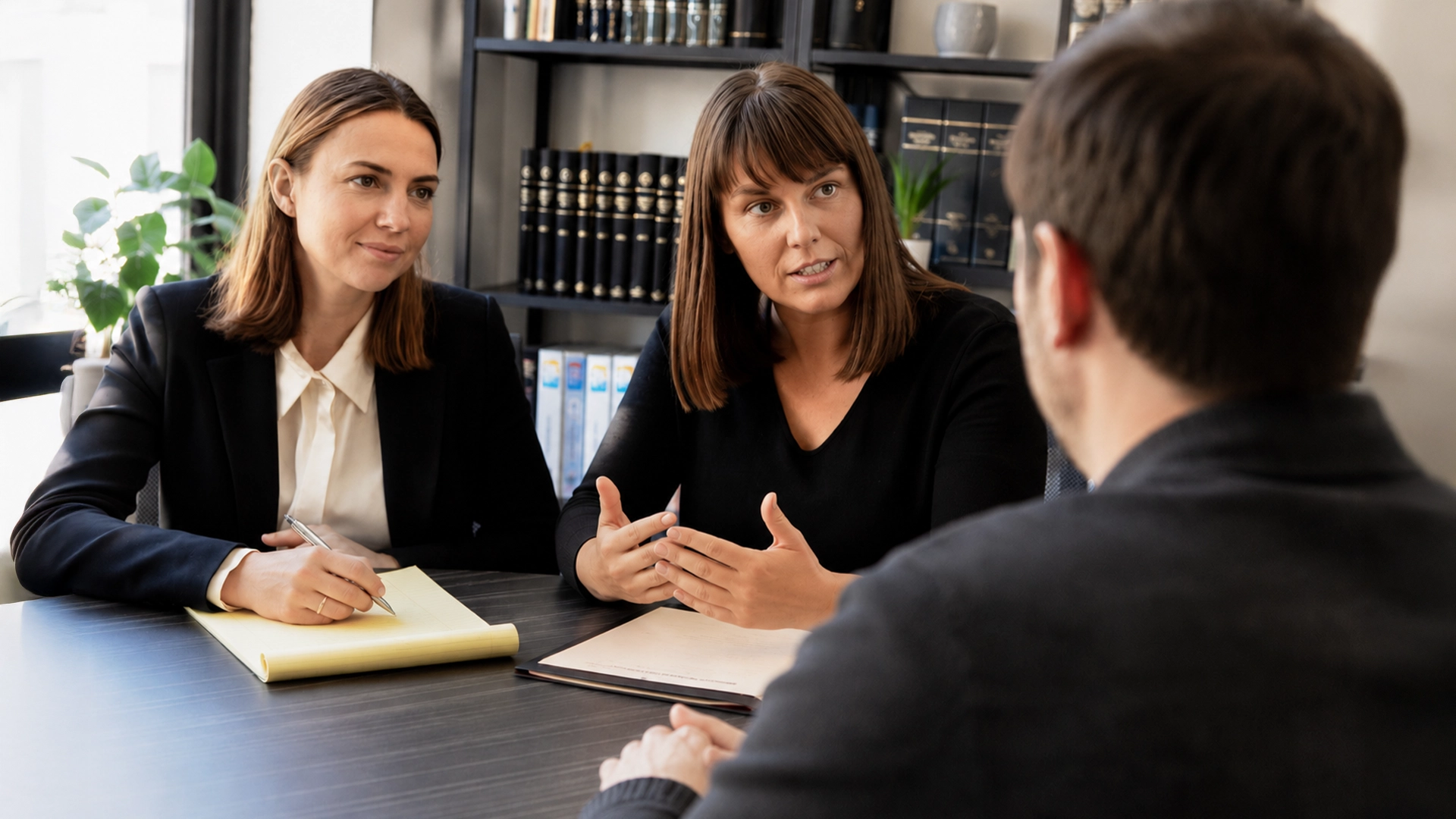 Client speaking with family lawyers about divorce costs in Australia.