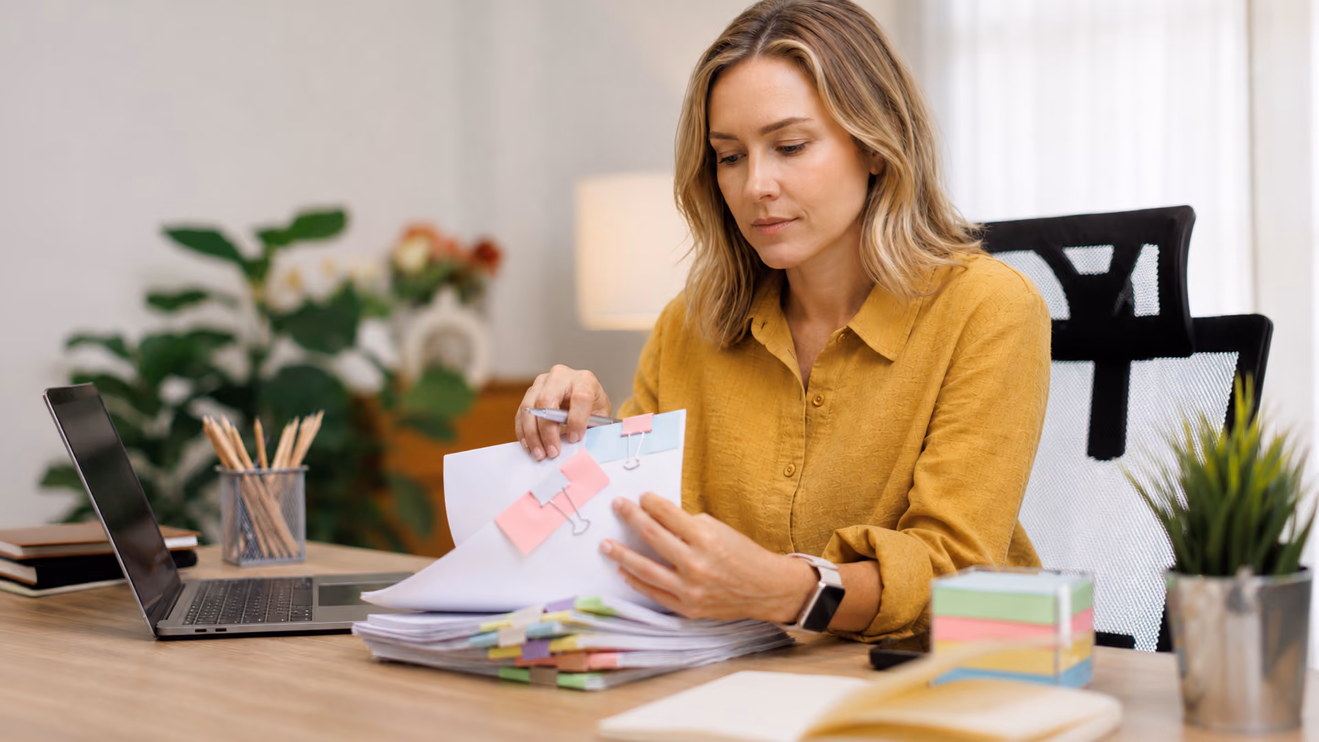 Person preparing documents for an Australian divorce application