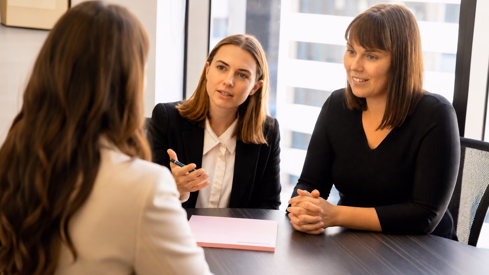 Family lawyers advising a client about an uncontested divorce