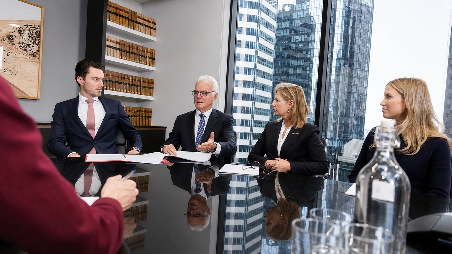 Experienced family lawyers at Carew Counsel in Melbourne office.