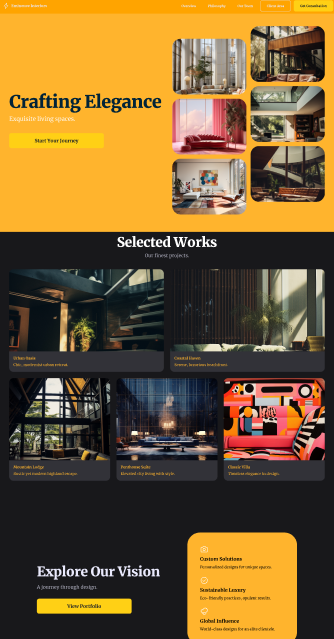 Architect/interior Design Landing page