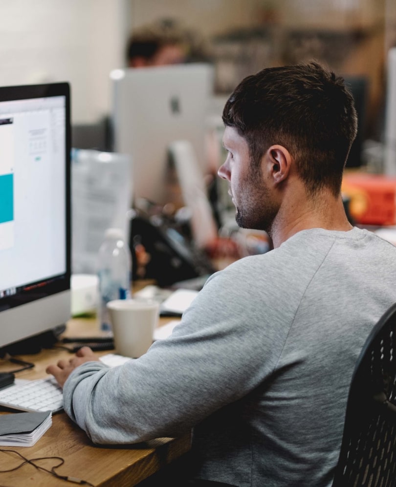 Working in an office