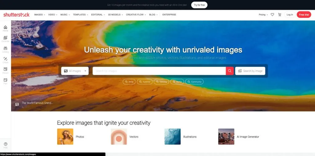 shutterstock photo provider