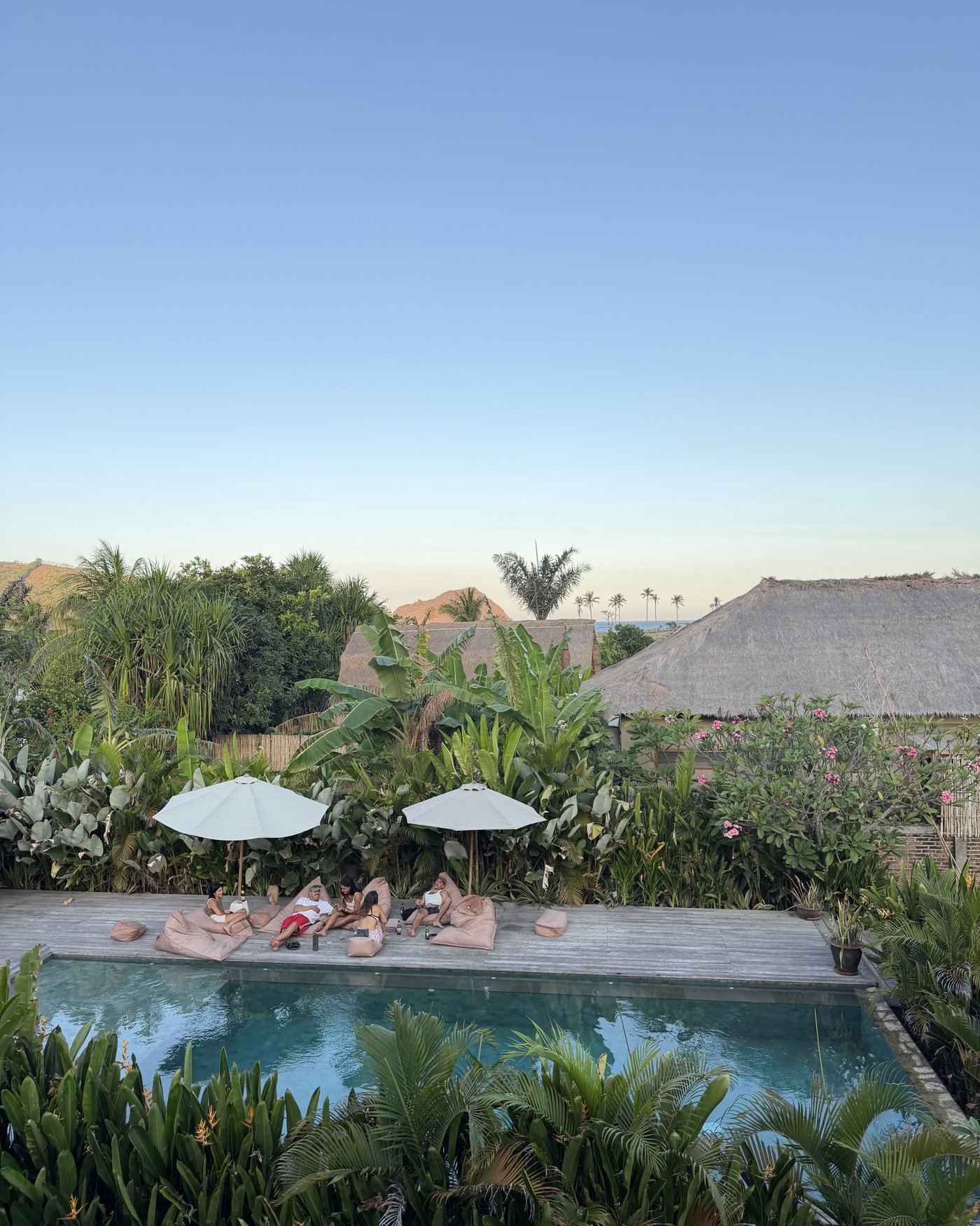 the pool