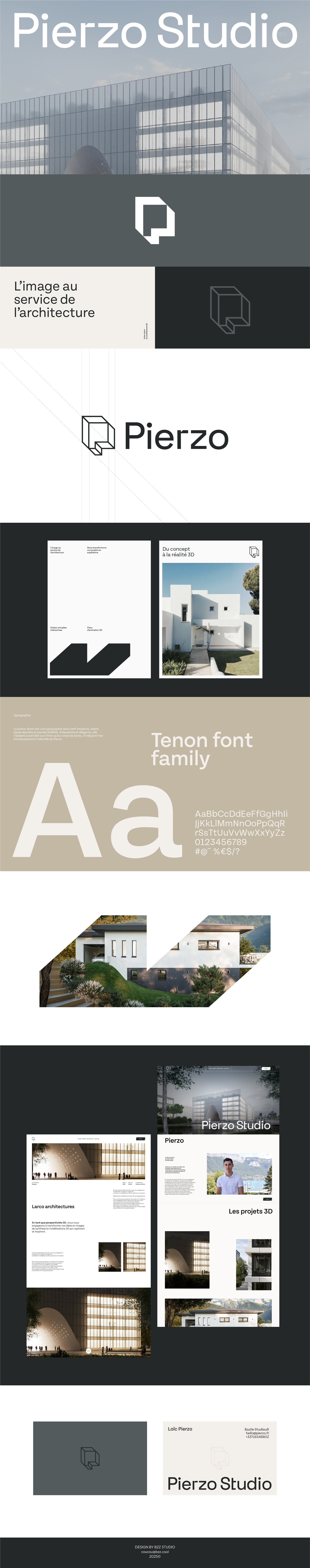 Identité visuelle Pierzo par BZZ Studio 
